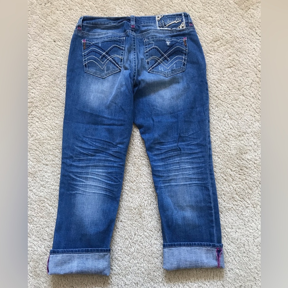 Hydraulic Gramercy Distressed Cropped Pants Jeans